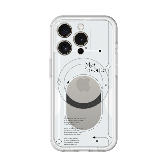 スリムプロテクションプレミアムケース with MagSafe［ オリジナル - チェキケース - ホワイト ］