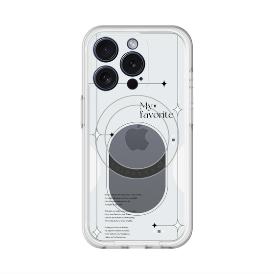 スリムプロテクションプレミアムケース with MagSafe［ オリジナル - チェキケース - ホワイト ］