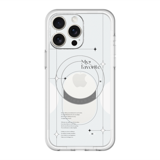 スリムプロテクションプレミアムケース with MagSafe［ オリジナル - チェキケース - ホワイト ］