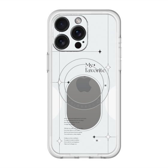 スリムプロテクションプレミアムケース with MagSafe［ オリジナル - チェキケース - ホワイト ］