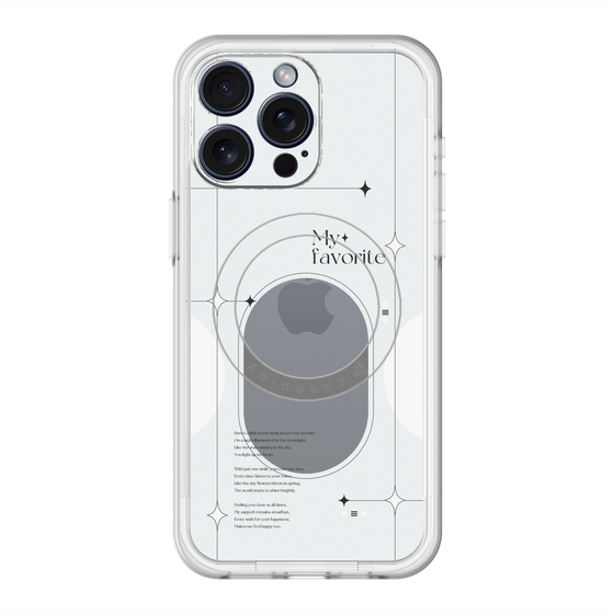 スリムプロテクションプレミアムケース with MagSafe［ オリジナル - チェキケース - ホワイト ］
