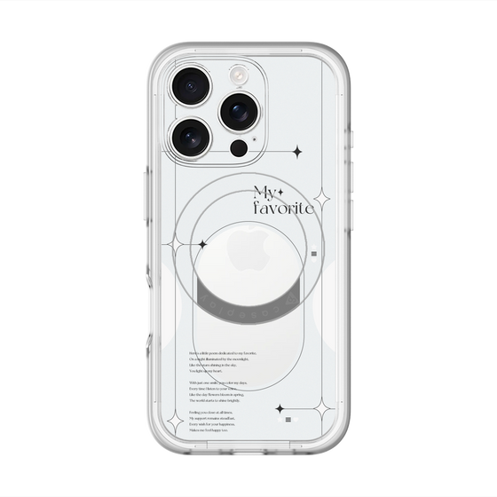 スリムプロテクションプレミアムケース with MagSafe［ オリジナル - チェキケース - ホワイト ］