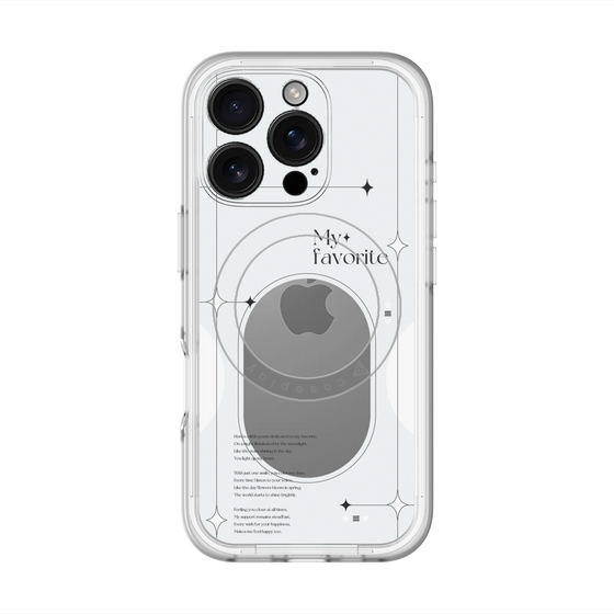 スリムプロテクションプレミアムケース with MagSafe［ オリジナル - チェキケース - ホワイト ］