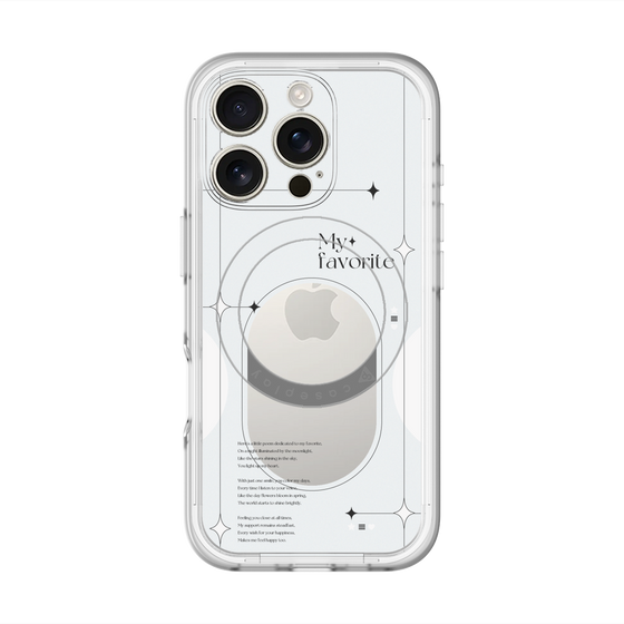 スリムプロテクションプレミアムケース with MagSafe［ オリジナル - チェキケース - ホワイト ］