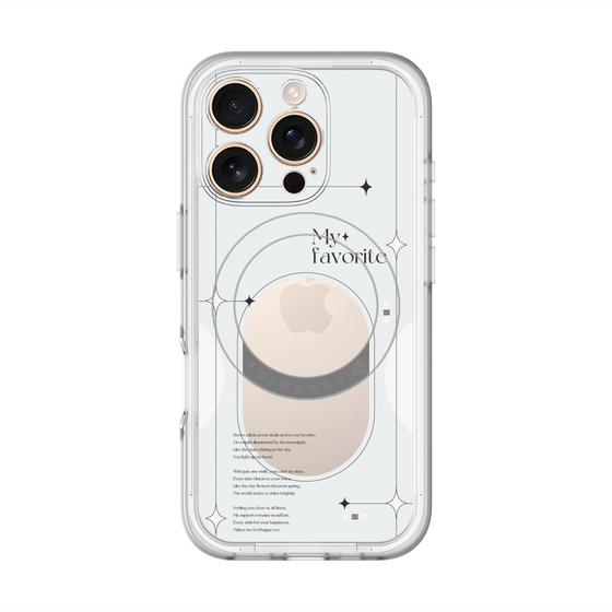 スリムプロテクションプレミアムケース with MagSafe［ オリジナル - チェキケース - ホワイト ］