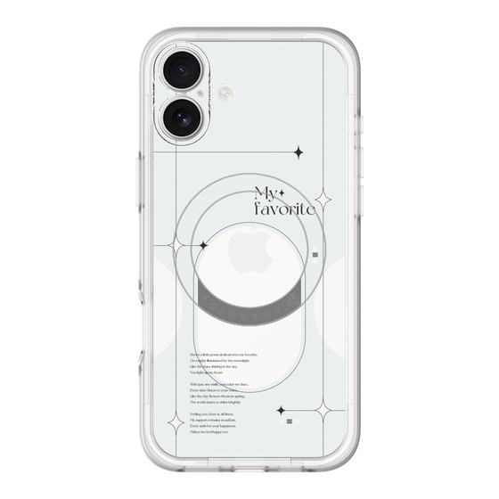 スリムプロテクションプレミアムケース with MagSafe［ オリジナル - チェキケース - ホワイト ］