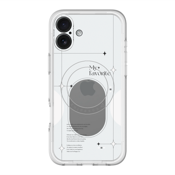 スリムプロテクションプレミアムケース with MagSafe［ オリジナル - チェキケース - ホワイト ］