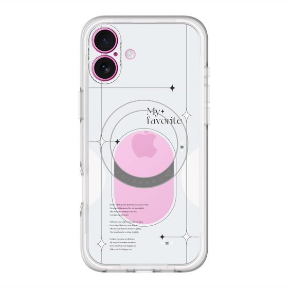 スリムプロテクションプレミアムケース with MagSafe［ オリジナル - チェキケース - ホワイト ］