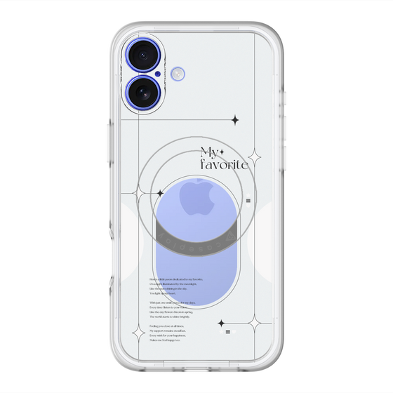 スリムプロテクションプレミアムケース with MagSafe［ オリジナル - チェキケース - ホワイト ］