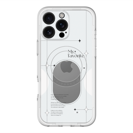 スリムプロテクションプレミアムケース with MagSafe［ オリジナル - チェキケース - ホワイト ］