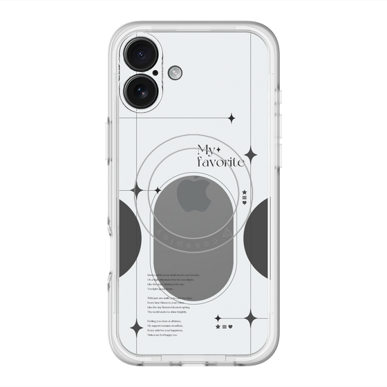 スリムプロテクションプレミアムケース with MagSafe［ オリジナル - チェキケース - ブラック ］