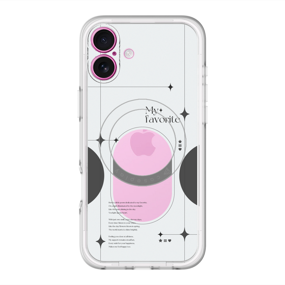スリムプロテクションプレミアムケース with MagSafe［ オリジナル - チェキケース - ブラック ］