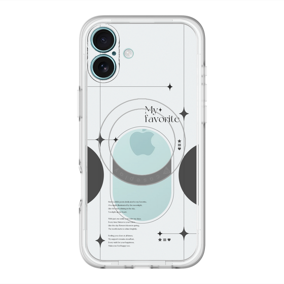 スリムプロテクションプレミアムケース with MagSafe［ オリジナル - チェキケース - ブラック ］