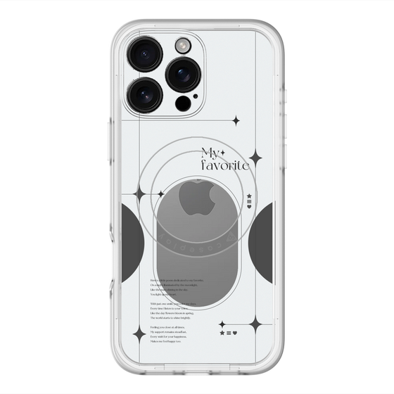 スリムプロテクションプレミアムケース with MagSafe［ オリジナル - チェキケース - ブラック ］