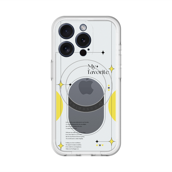 スリムプロテクションプレミアムケース with MagSafe［ オリジナル - チェキケース - イエロー ］