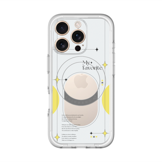 スリムプロテクションプレミアムケース with MagSafe［ オリジナル - チェキケース - イエロー ］