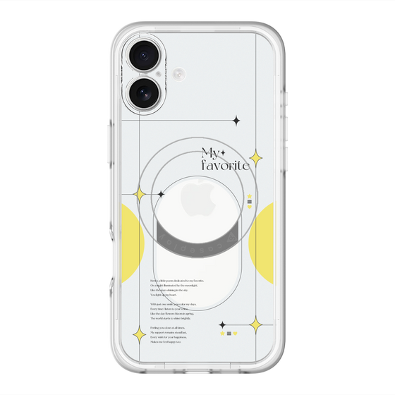 スリムプロテクションプレミアムケース with MagSafe［ オリジナル - チェキケース - イエロー ］