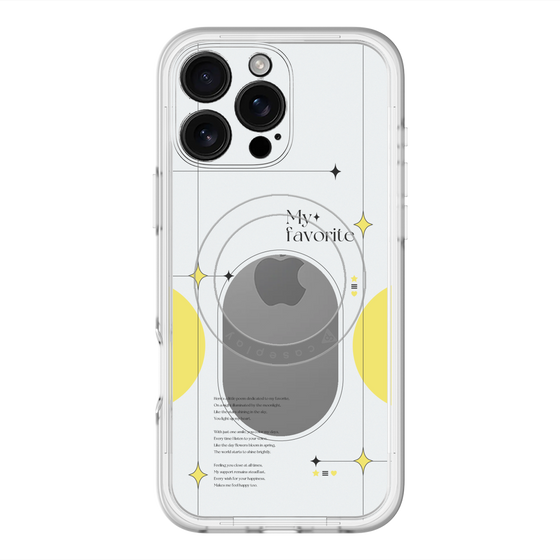 スリムプロテクションプレミアムケース with MagSafe［ オリジナル - チェキケース - イエロー ］