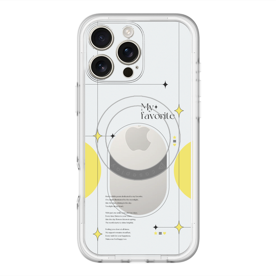 スリムプロテクションプレミアムケース with MagSafe［ オリジナル - チェキケース - イエロー ］