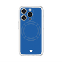 スリムプロテクションプレミアムケース with MagSafe［ オリジナル - 推し色ハート - ブルー ］