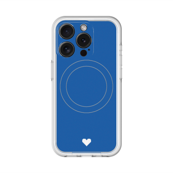 スリムプロテクションプレミアムケース with MagSafe［ オリジナル - 推し色ハート - ブルー ］
