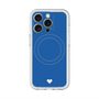 スリムプロテクションプレミアムケース with MagSafe［ オリジナル - 推し色ハート - ブルー ］