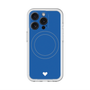 スリムプロテクションプレミアムケース with MagSafe［ オリジナル - 推し色ハート - ブルー ］