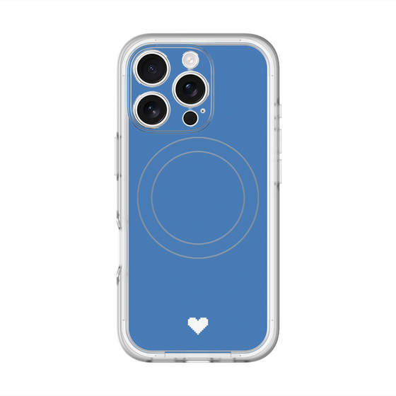 スリムプロテクションプレミアムケース with MagSafe［ オリジナル - 推し色ハート - ブルー ］
