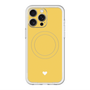 スリムプロテクションプレミアムケース with MagSafe［ オリジナル - 推し色ハート - イエロー ］