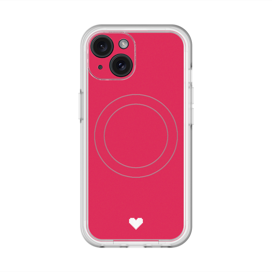 スリムプロテクションプレミアムケース with MagSafe［ オリジナル - 推し色ハート - レッド ］