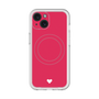 スリムプロテクションプレミアムケース with MagSafe［ オリジナル - 推し色ハート - レッド ］