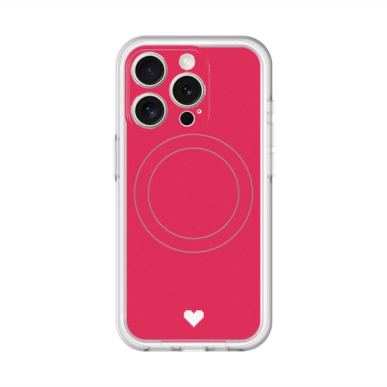 スリムプロテクションプレミアムケース with MagSafe［ オリジナル - 推し色ハート - レッド ］