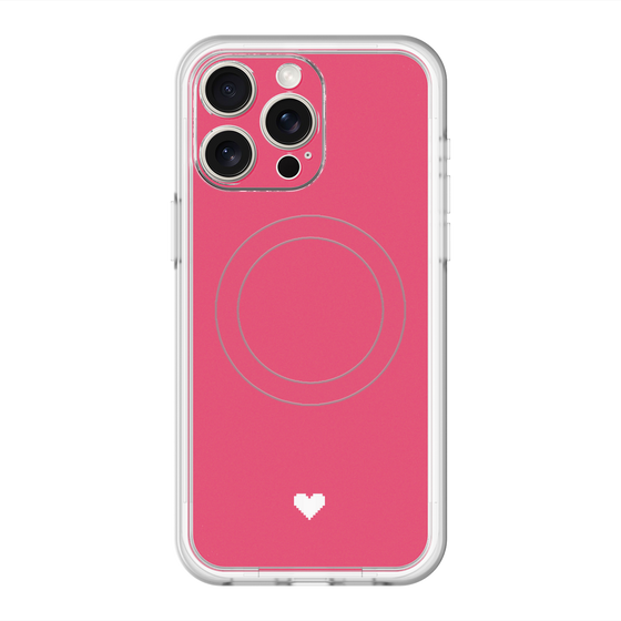スリムプロテクションプレミアムケース with MagSafe［ オリジナル - 推し色ハート - レッド ］