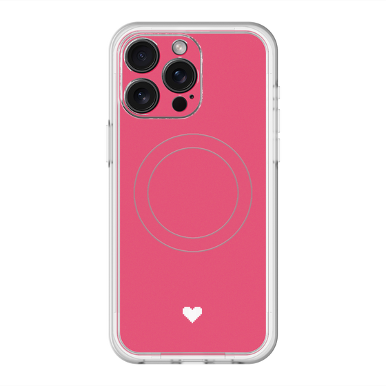 スリムプロテクションプレミアムケース with MagSafe［ オリジナル - 推し色ハート - レッド ］