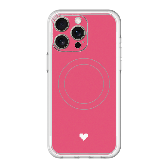 スリムプロテクションプレミアムケース with MagSafe［ オリジナル - 推し色ハート - レッド ］