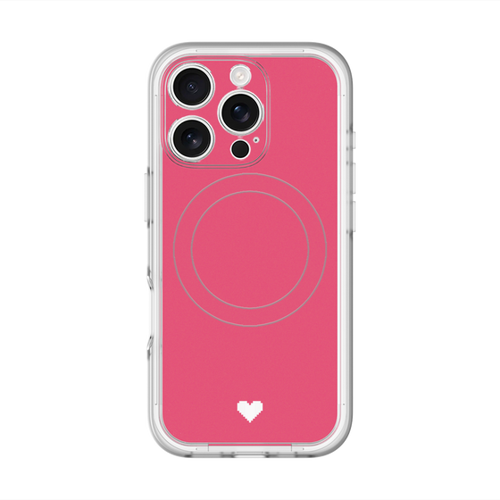 スリムプロテクションプレミアムケース with MagSafe［ オリジナル - 推し色ハート - レッド ］