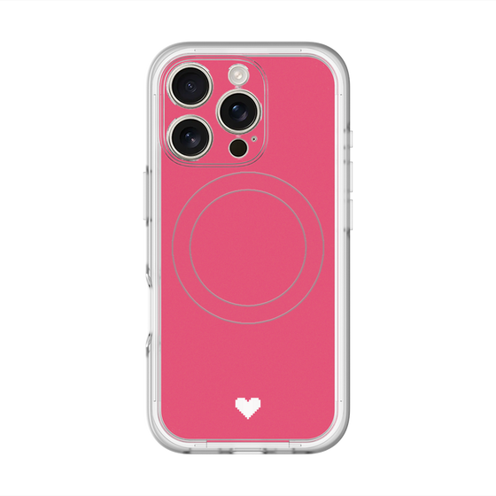スリムプロテクションプレミアムケース with MagSafe［ オリジナル - 推し色ハート - レッド ］