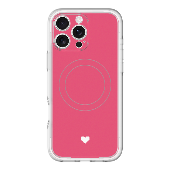 スリムプロテクションプレミアムケース with MagSafe［ オリジナル - 推し色ハート - レッド ］