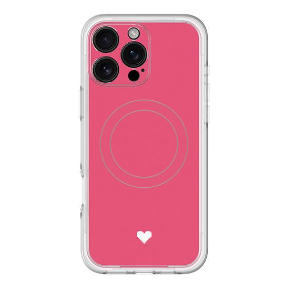 スリムプロテクションプレミアムケース with MagSafe［ オリジナル - 推し色ハート - レッド ］
