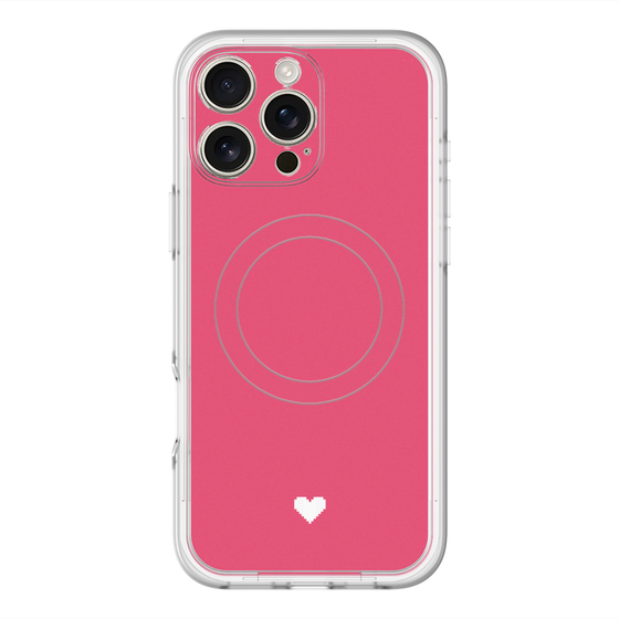 スリムプロテクションプレミアムケース with MagSafe［ オリジナル - 推し色ハート - レッド ］