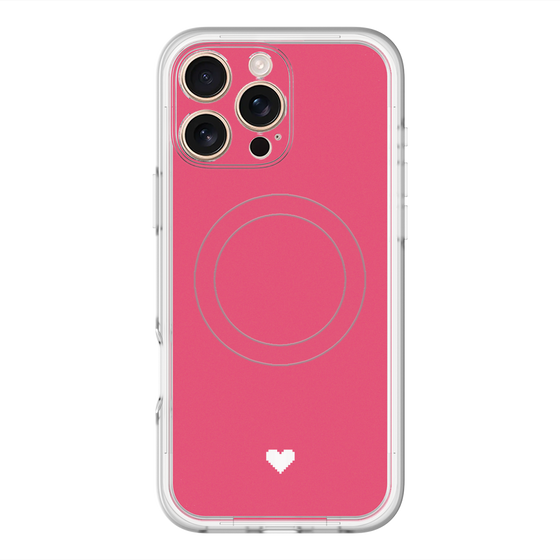 スリムプロテクションプレミアムケース with MagSafe［ オリジナル - 推し色ハート - レッド ］