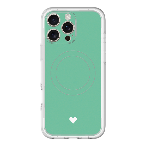スリムプロテクションプレミアムケース with MagSafe［ オリジナル - 推し色ハート - グリーン ］