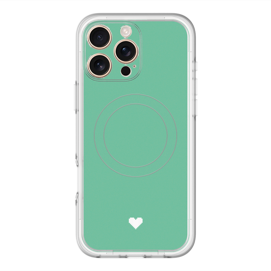 スリムプロテクションプレミアムケース with MagSafe［ オリジナル - 推し色ハート - グリーン ］