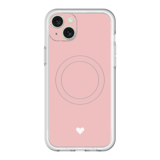 スリムプロテクションプレミアムケース with MagSafe［ オリジナル - 推し色ハート - ピンク ］
