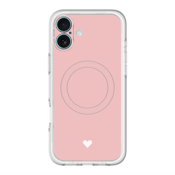 スリムプロテクションプレミアムケース with MagSafe［ オリジナル - 推し色ハート - ピンク ］