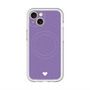 スリムプロテクションプレミアムケース with MagSafe［ オリジナル - 推し色ハート - パープル ］