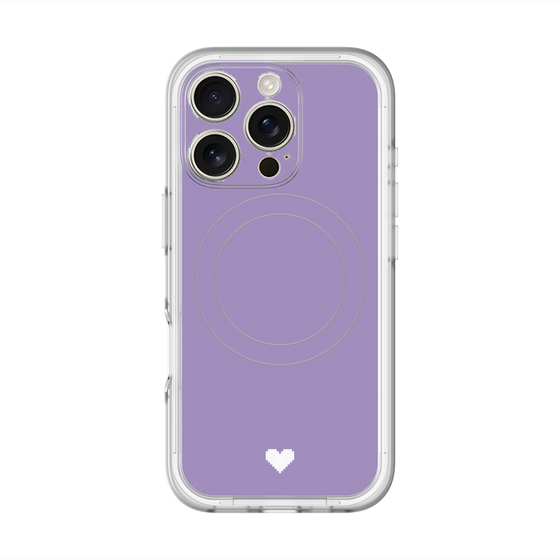 スリムプロテクションプレミアムケース with MagSafe［ オリジナル - 推し色ハート - パープル ］