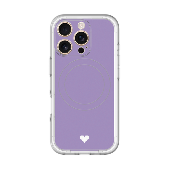 スリムプロテクションプレミアムケース with MagSafe［ オリジナル - 推し色ハート - パープル ］