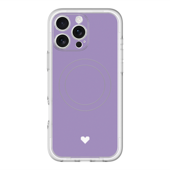 スリムプロテクションプレミアムケース with MagSafe［ オリジナル - 推し色ハート - パープル ］