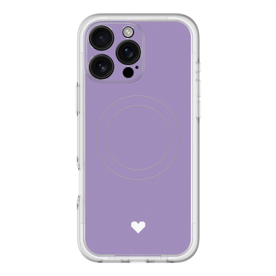 スリムプロテクションプレミアムケース with MagSafe［ オリジナル - 推し色ハート - パープル ］
